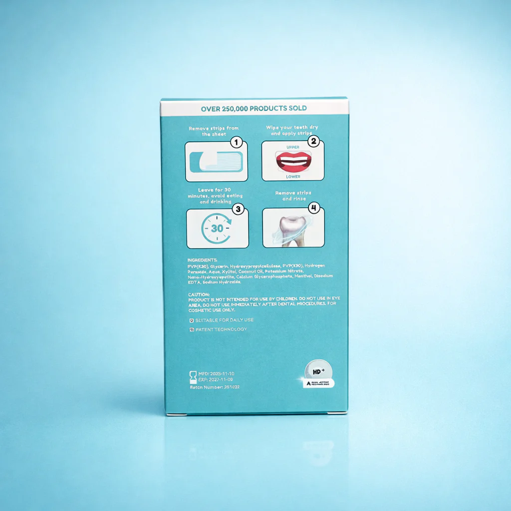 ORAL MAX - Teeth Whitening Strips (Ultra Strong Whitening) - Image 3